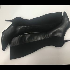 Via Spiga Nylon Leather Boots